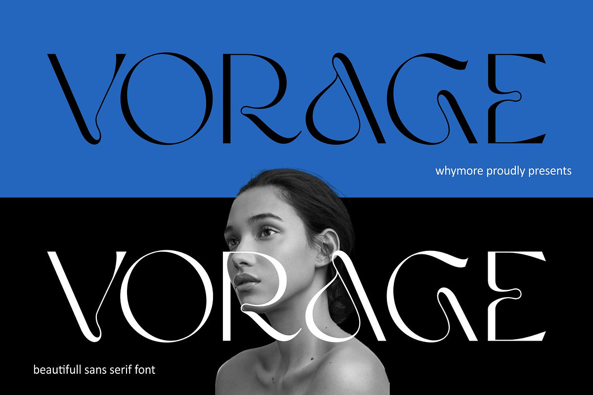 Vorage | Beautiful Sans Serif, a Sans Serif Font by WhymoreArt (Photo 1 of 10)