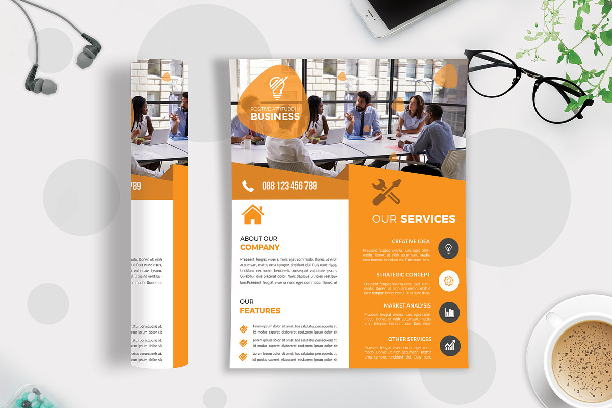 50+ Business Flyers Bundle, a Flyer Template by Imagine Design Studio (Photo 24 of 52)
