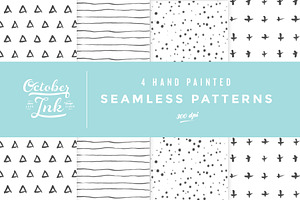 Hand Painted Seamless Patterns