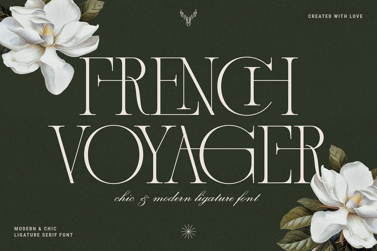 French Voyager - Chic Ligature Serif, a Serif Font by SilverStag Type Foundry (Photo 17 of 23)