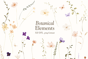 Delicate Watercolor Wildflowers, a Decorative Illustration by Altea Design Studio (Thumbnail 9 of 12)