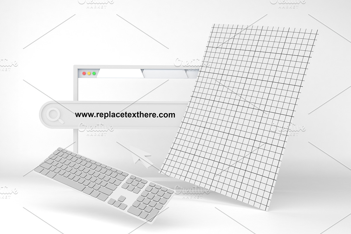 Website Flyer Mockup, an Advertising Mockup by Qaleb Studio (Photo 1 of 2)