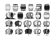 Vintage Wooden Barrel Illustrations, a Finance Illustration by CarWrap design (Thumbnail 1 of 3)