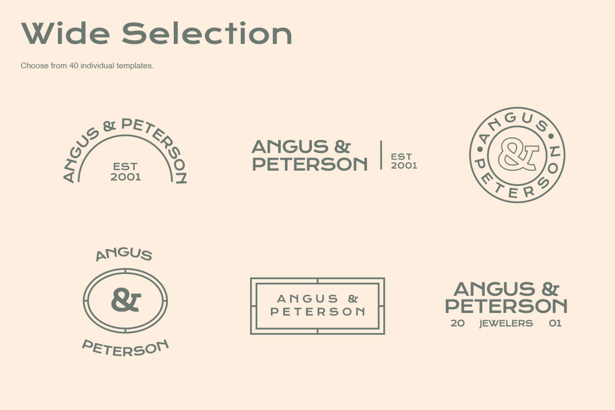 Minimalist Logo Templates, a Branding & Logo Template by ClayStudio (Photo 13 of 16)