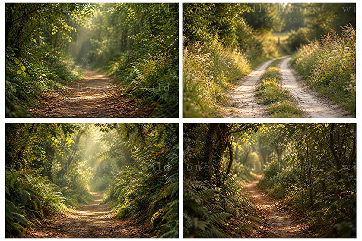 Green Path Digital Backdrop BUNDLE, a Layer Style Add-On by Wild Honey Design Co. (Photo 3 of 4)