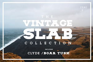 The Vintage Slab Font Collection