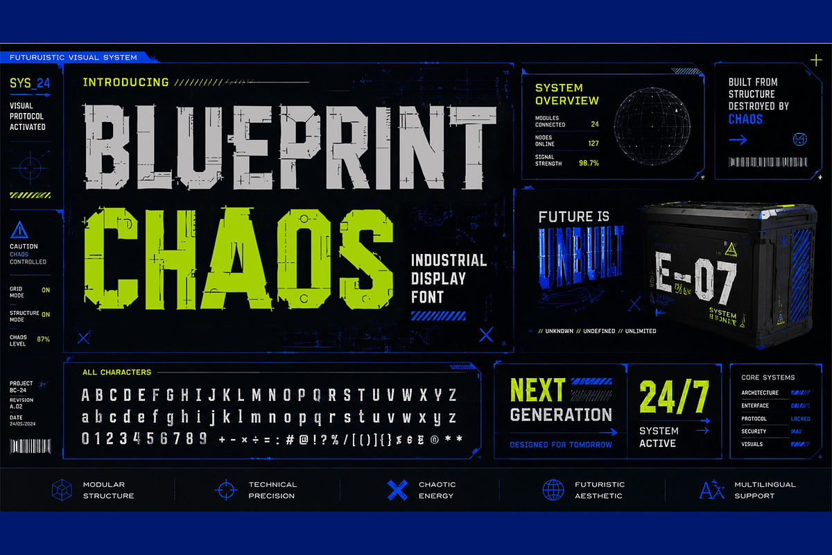 Blueprint Chaos, a Blackletter Font by Art StoreID (Photo 10 of 11)