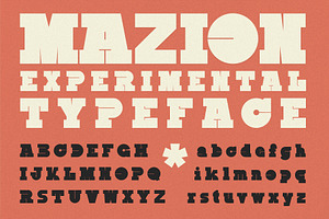 Mazion - Experimental Typeface