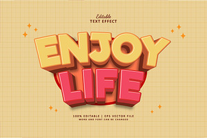 Text Effect Enjoy Life