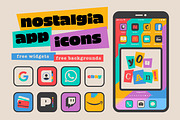 Nostalgia IOS 14 App Icons, an Icon by Creativity Bucketlist (Thumbnail 1 of 4)