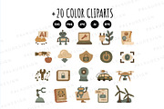 Technology Education Clipart Set, an Education Illustration by Palau (Thumbnail 8 of 10)