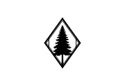 Geometric Pine Tree Emblem Bundle, an Illustration by Creativeshirt (Thumbnail 30 of 31)