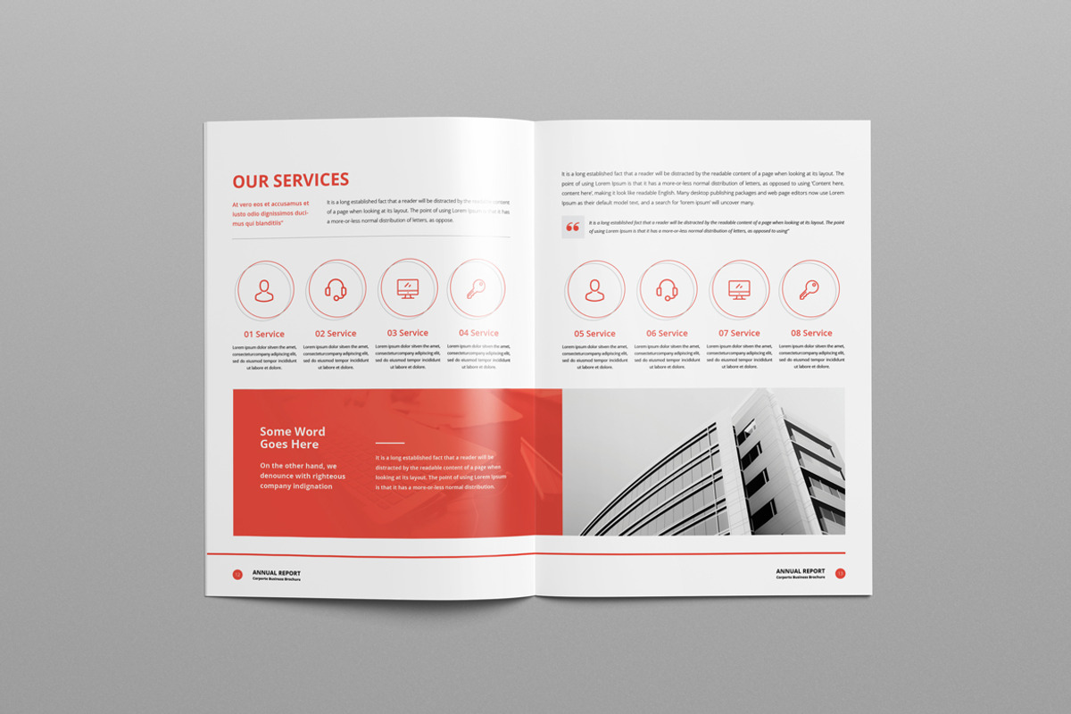Annual Report A4 & Us Letter, a Brochure Template by Pro-Gh (Photo 8 of 11)