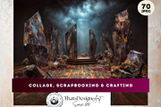 Obsidian Opera Theater Digital Paper, a Decorative Illustration by ThatsDesignArt (Thumbnail 7 of 16)