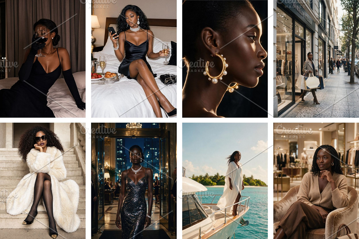 Luxury Melanin Woman Stock Photos, a Person Photo by Selenique Studio (Photo 12 of 12)