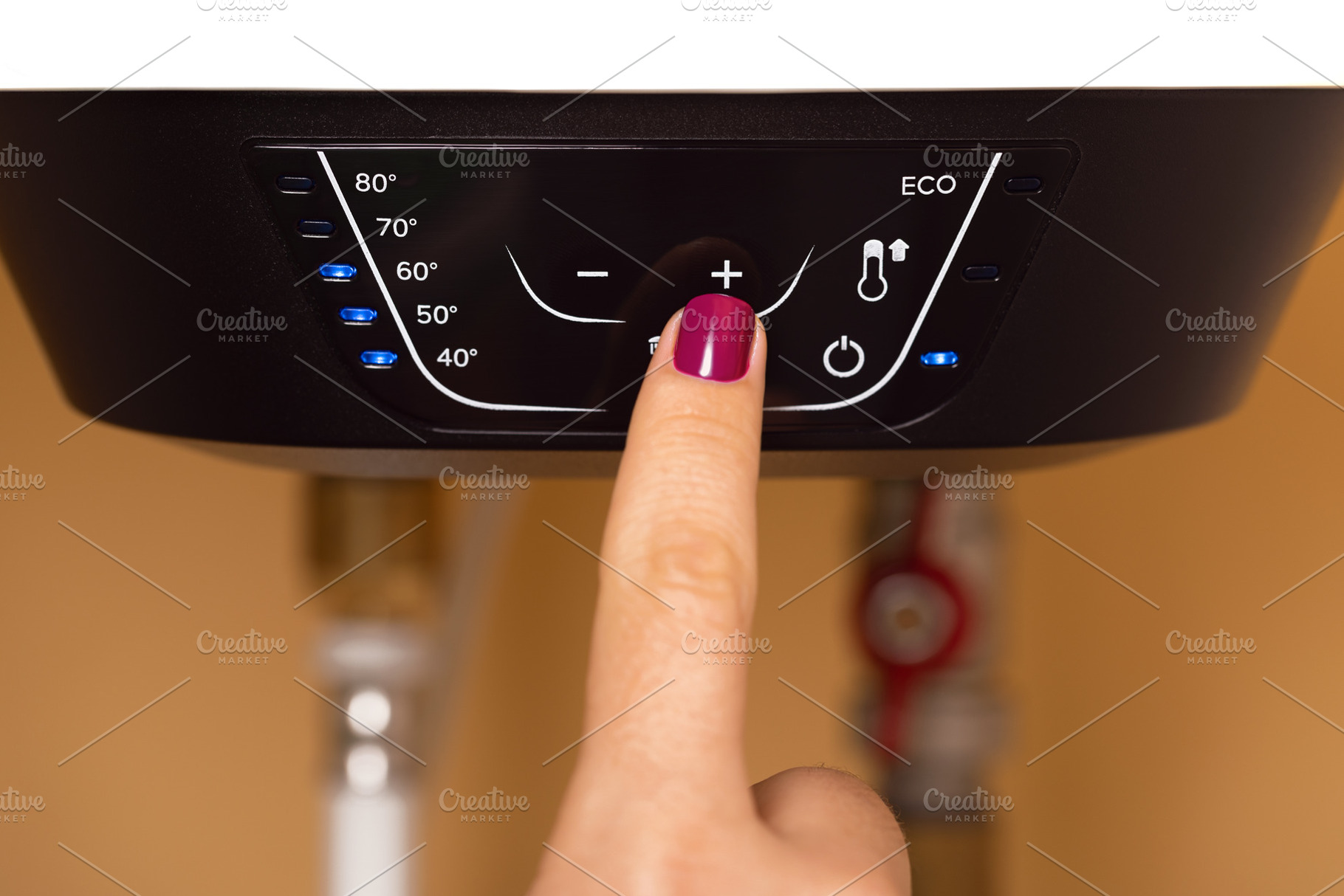 Adjusting Water Heater Temperature, a Technology Photo by Ales Munt