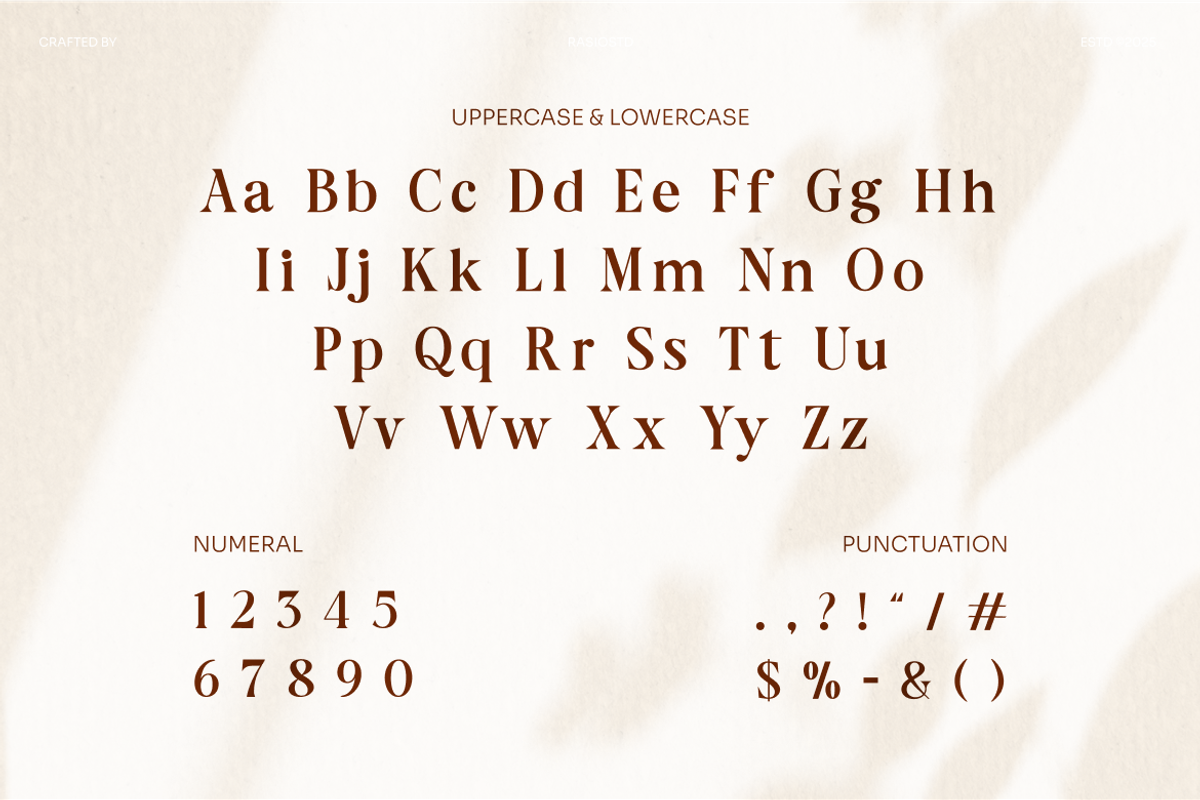 Aurine Modern Display Serif Font, a Serif Font by Rasio Studio (Photo 2 of 8)
