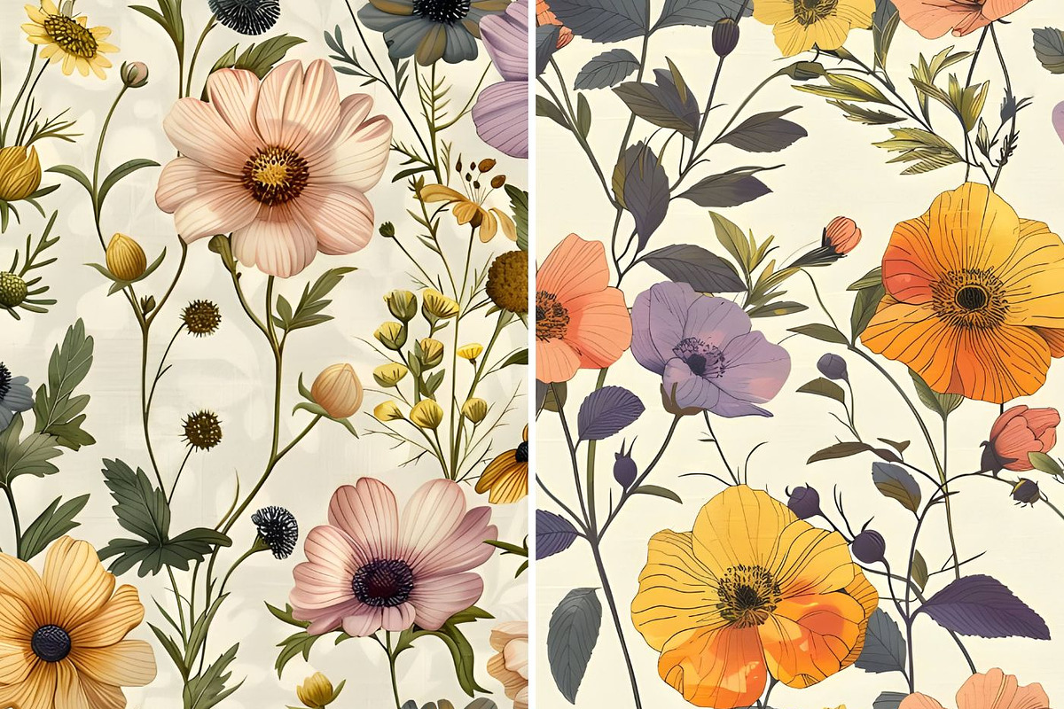 Wildflower Garden Seamless Pattern, a Pattern Graphic by UniqueMe (Photo 14 of 14)