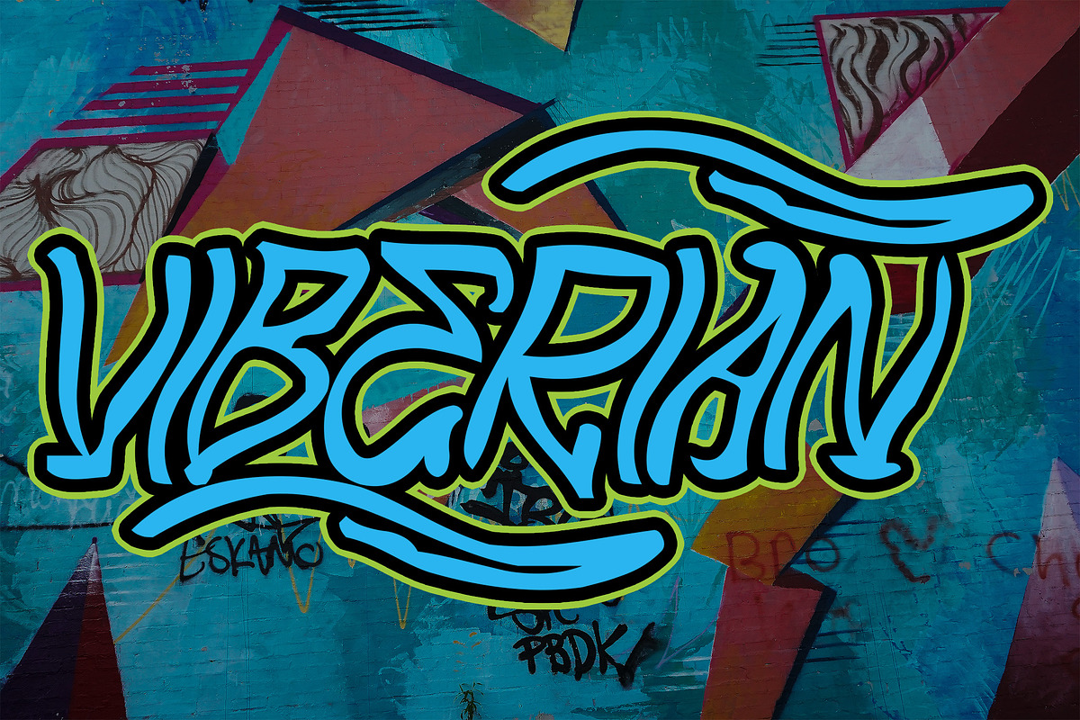 VIBERIAN Rough Brush Font, a Handwritten Font by NTC Graphic (Photo 1 of 8)