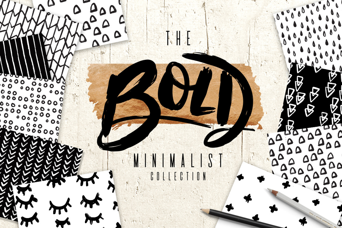 Bold Minimalist- Hand Drawn Patterns, a Pattern Graphic by Shelly Laslo Illustration (Photo 1 of 6)