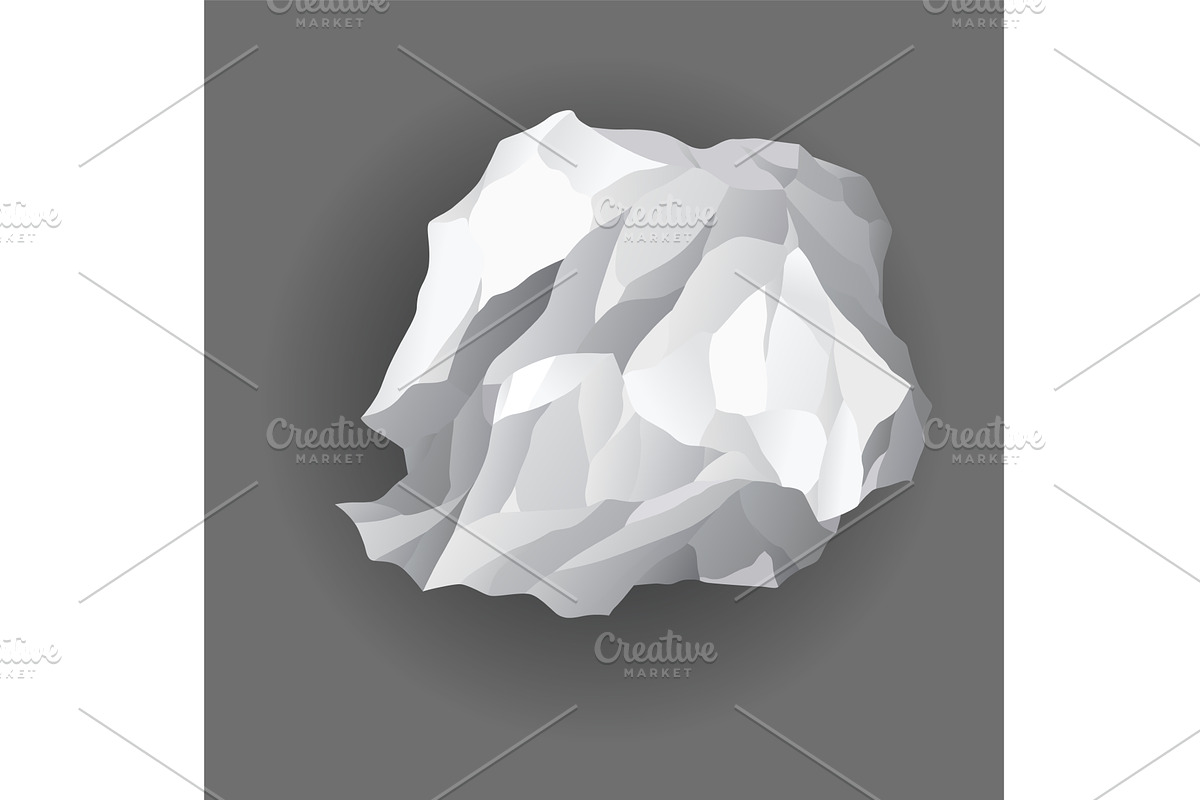 Crumpled paper balls icon. Mistake, a Texture Illustration by the8monkey