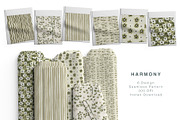 6 Seamless Patterns: Floral & Stripe, a Pattern Graphic by StudioCitra (Thumbnail 1 of 11)