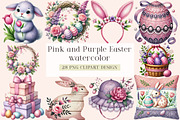 Pink and Purple Easter Sublimation, an Illustration by DreamArtGraphic (Thumbnail 1 of 5)
