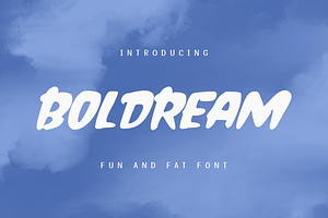 Boldream Fun And Fat Display Font