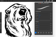 45+ INKTOBER Procreate Ink Brushes, a Brush Add-On by Georg's Procreate Brushes (Thumbnail 1 of 9)