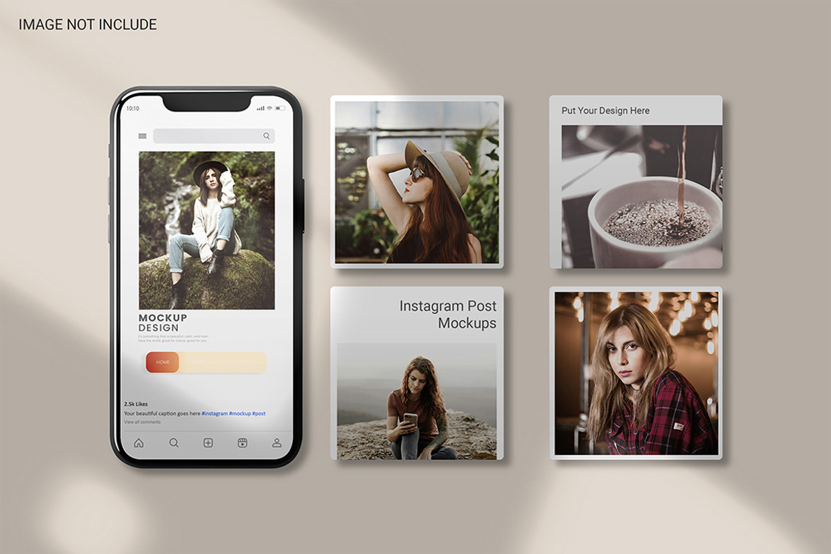 Instagram Post Mockup, an Advertising Mockup by Kenrichi (Photo 2 of 4)