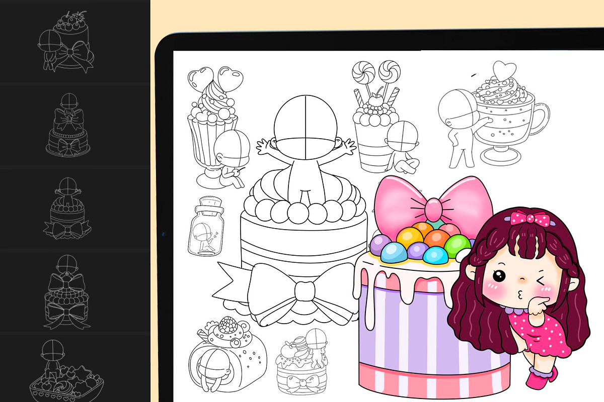 500+ Chibi stamp brushes, Chibi body, a Brush Add-On by DrawingStoryShop (Photo 2 of 10)