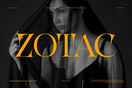 Zotac Tattoo Serif Font, a Serif Font by Perfectype