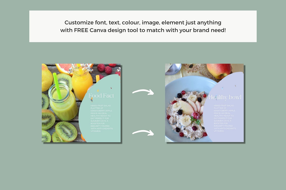 Nutrition Coach Social Media Kit, a Social Media Template by Deepa Template Studio (Photo 11 of 11)