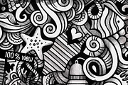 Marine Graphic Doodle Illustration, a Seasonal Illustration by BALABOLKA (Thumbnail 3 of 3)