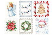 Christmas Postage Stamps, an Illustration by Daily.Designs (Thumbnail 9 of 9)