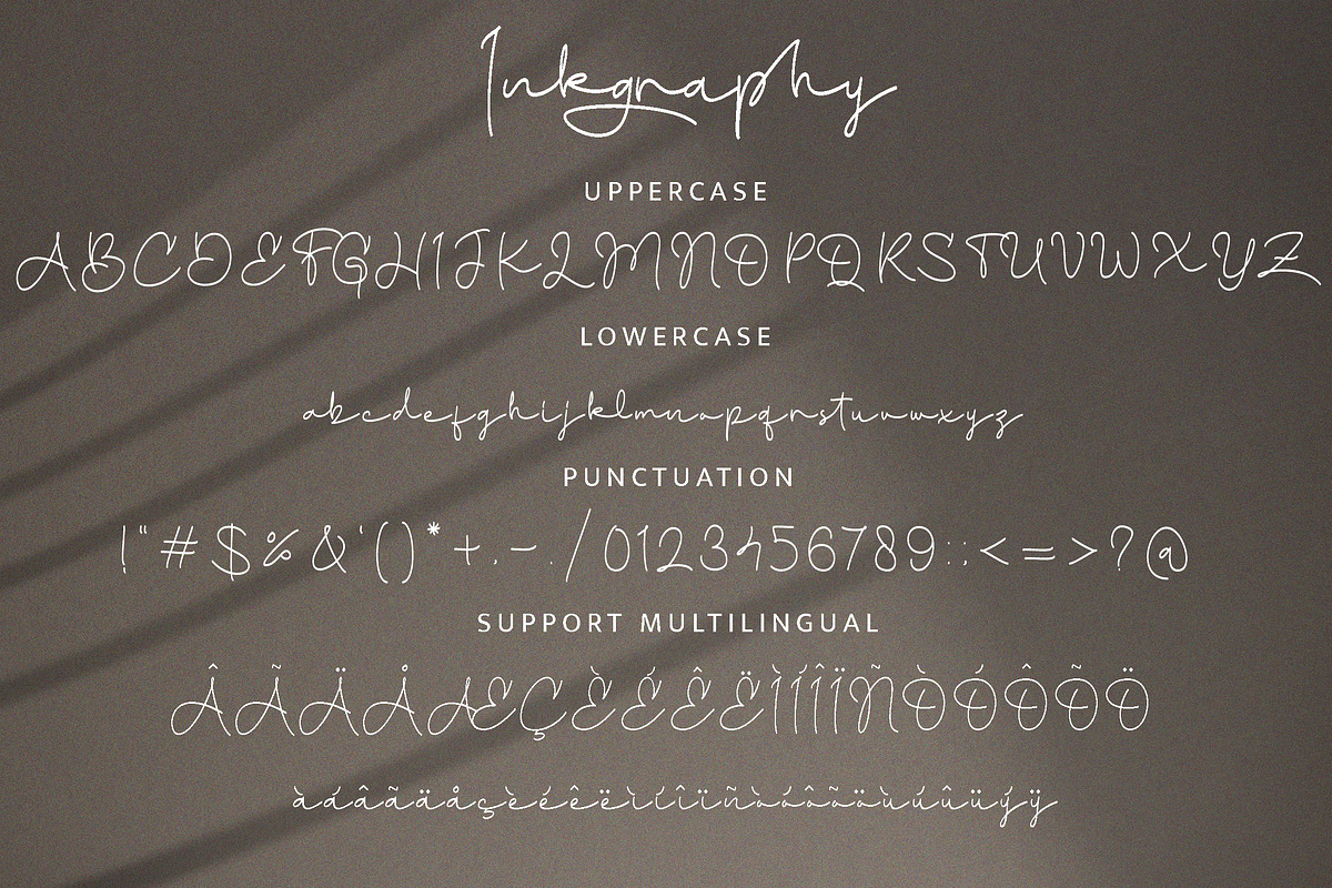Inkgraphy Handwritten Script Font, a Script Font by MJtypefoundry (Photo 8 of 10)