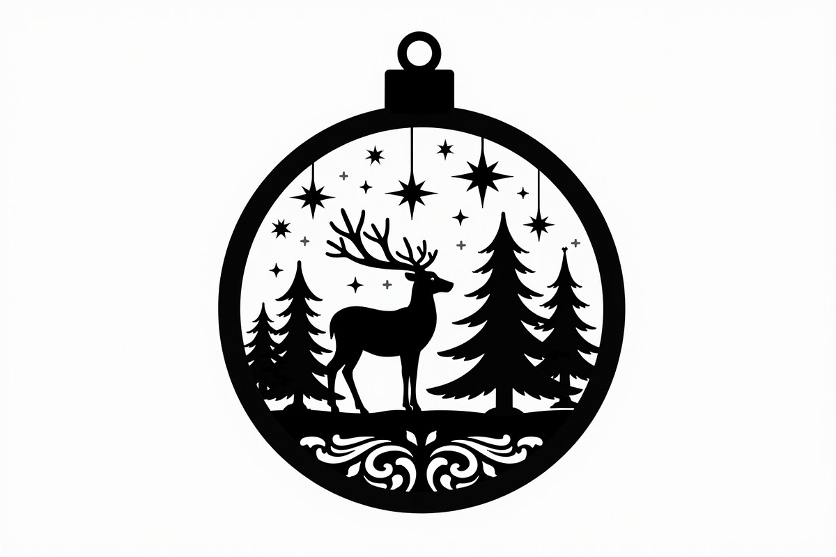Christmas Ornament Laser Cut Design, a Graphic by musafir_fashion (Photo 7 of 16)