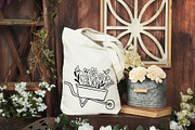 Floral Wheelbarrow svg, Wheelbarrow, an Illustration by Rajbir-Designs (Thumbnail 2 of 6)
