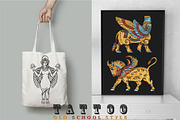 Sumerians old school tatttoo, a Background Graphic by intueri (Thumbnail 6 of 7)