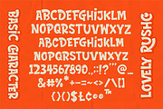 Lovely Rushco | Bold Playful, a Handwritten Font by Denustudios (Thumbnail 10 of 12)
