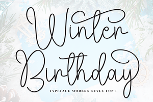 Winter Birthday | Script Font
