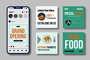 Restaurant Food Social Media Post, a Social Media Template by MightyDesign (Thumbnail 2 of 8)