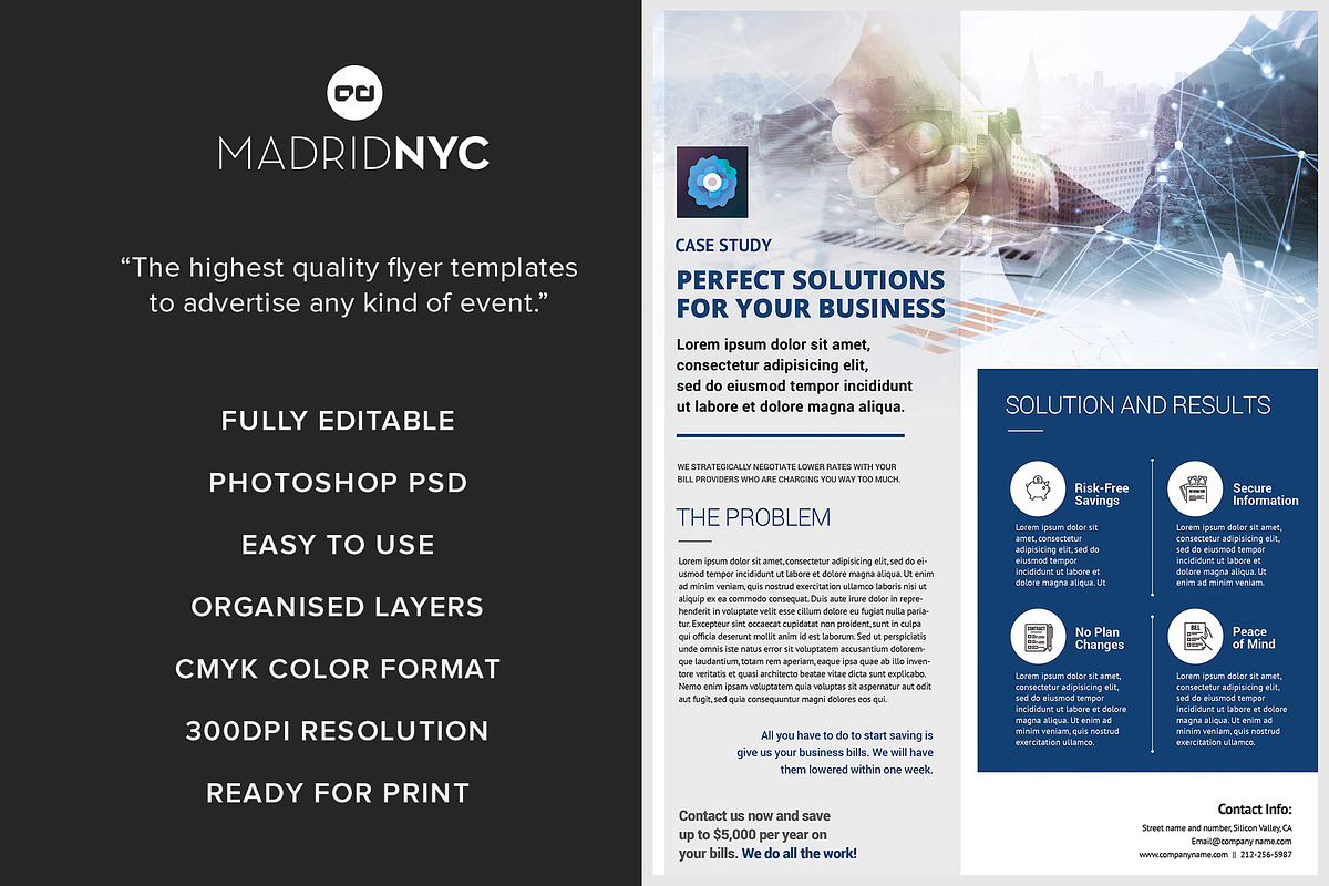 Case Study, a Flyer Template by MadridNYC (Photo 2 of 3)