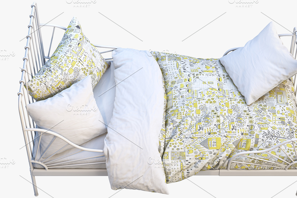 Color metal children's beds 3d model, a Furniture 3D Model by 3dmitruk (Photo 5 of 12)