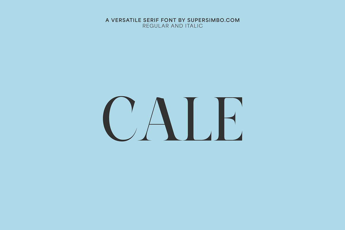 Cale | A beautiful serif font, a Serif Font by Supersimbo © (Photo 9 of 9)