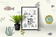 Marine. Design set., an Animal Illustration by kuchuk_design (Thumbnail 5 of 5)