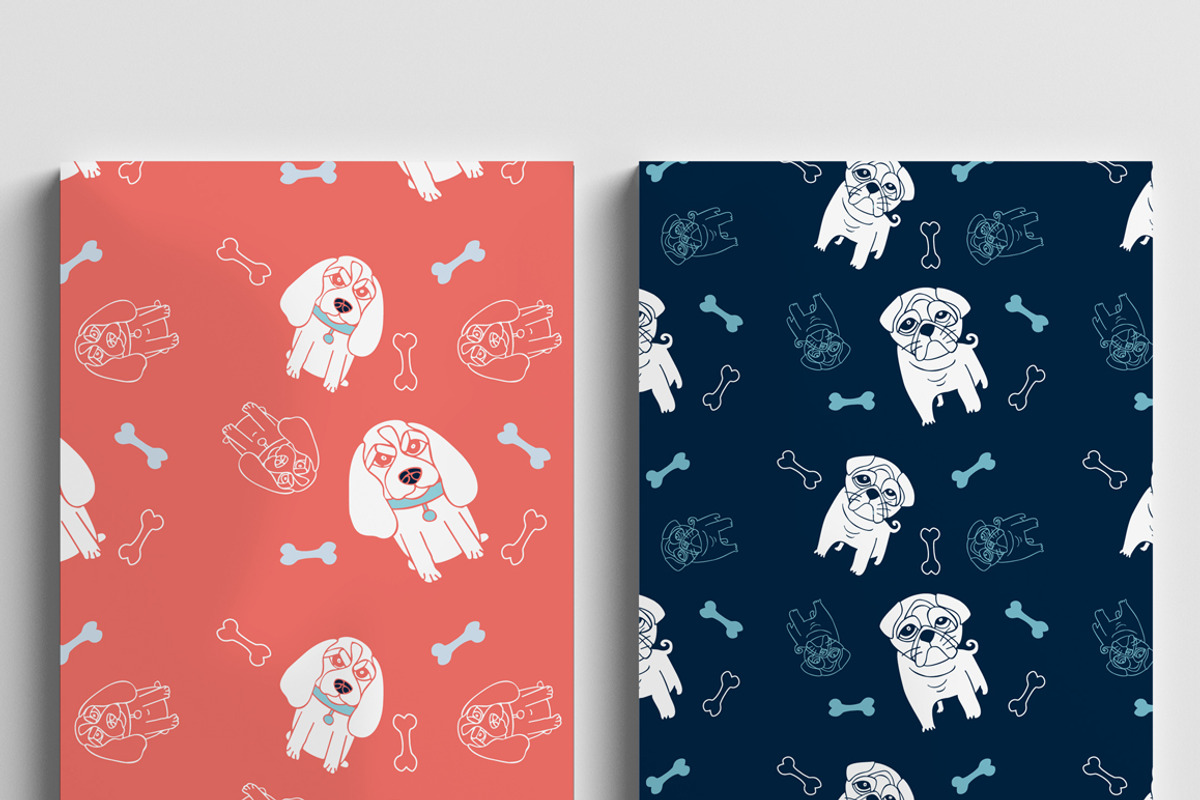 Dogs pattern, a Pattern Graphic by astashovadesign (Photo 7 of 10)