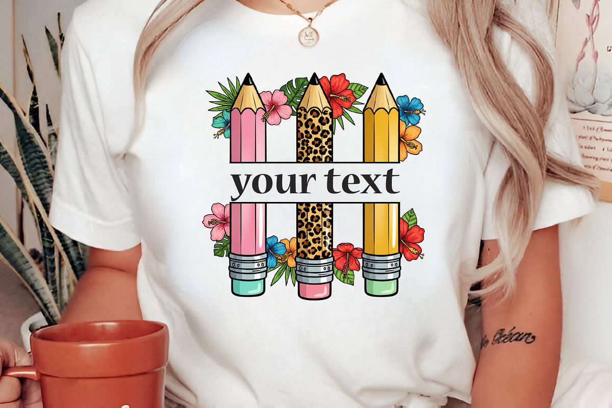 Personalized pencils with leopard pn, an Illustration by Libby Wishes (Photo 2 of 6)