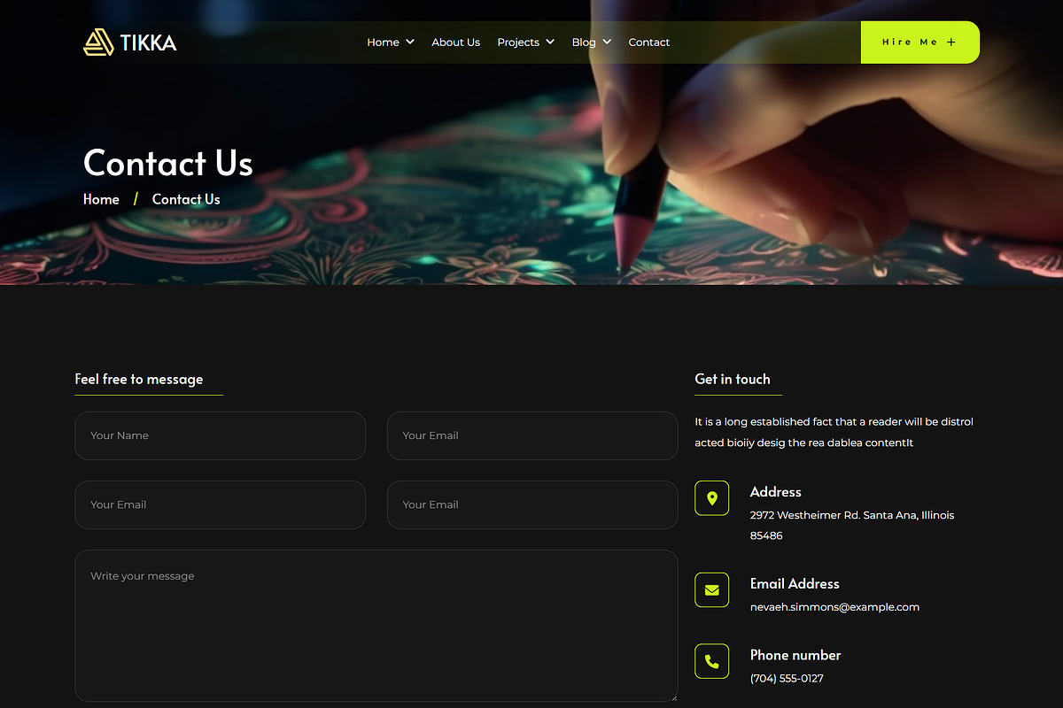 Tikka - Portfolio Bootstrap Template, a Bootstrap Template by ReformedTech (Photo 7 of 7)