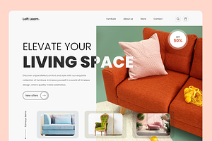 Furniture Site Landing Page Template